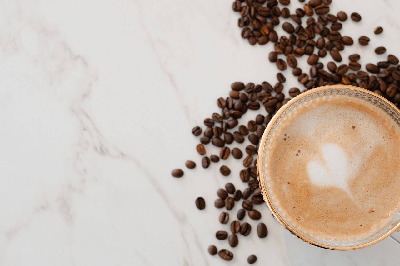 A display of delicious pastries at the cafe