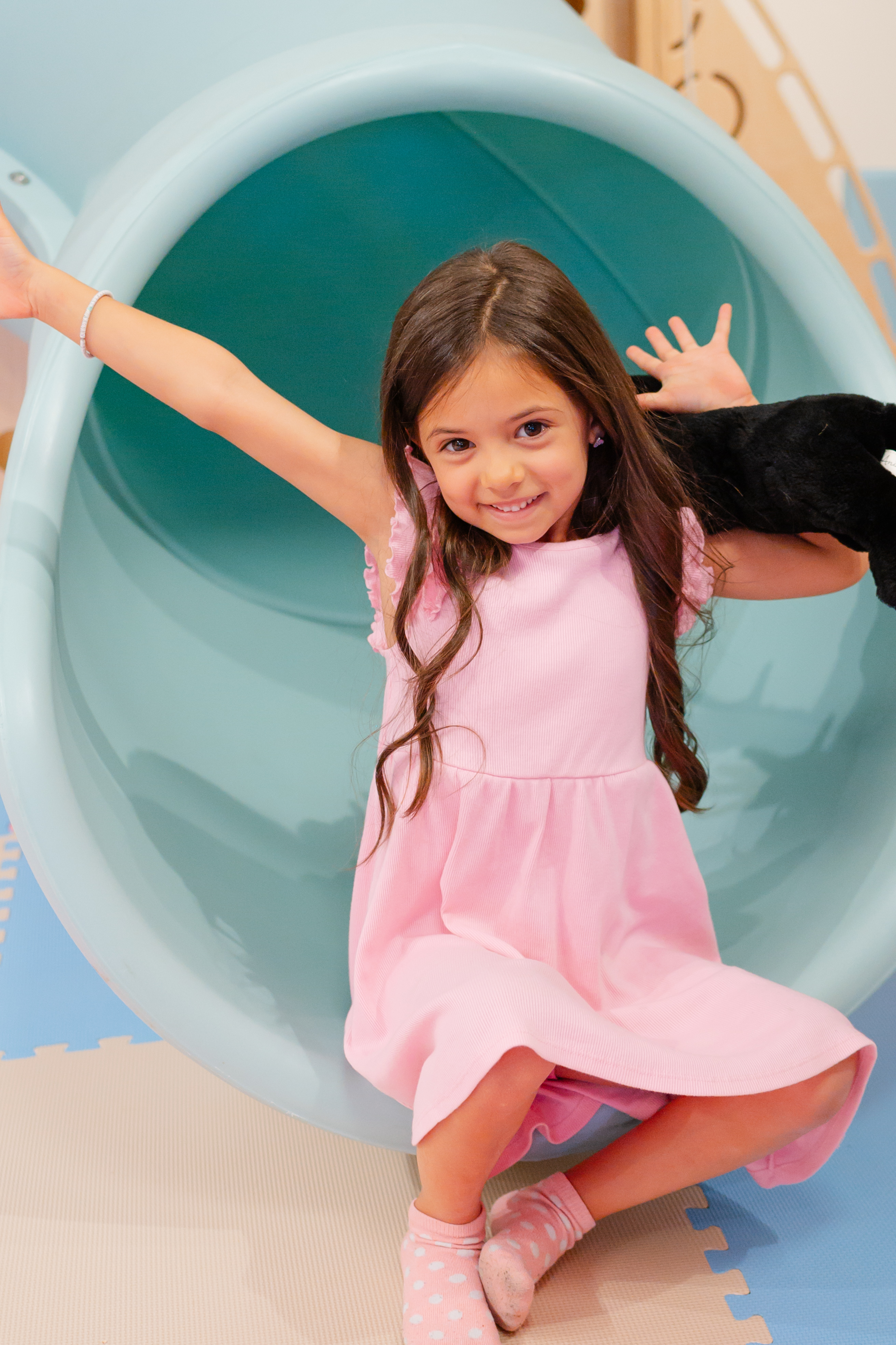 View of a pink slide